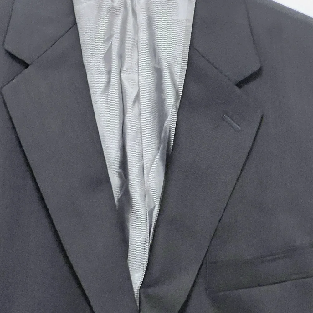 Calvin Klein Wool Blazer Jacket Single Breasted Dark Navy Sport Coat 44L